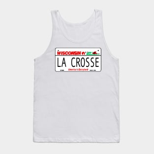 La Crosse Wisconsin License Plate Design Tank Top